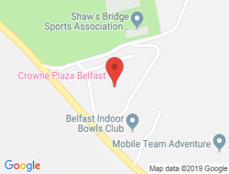 map of Crowne Plaza Belfast