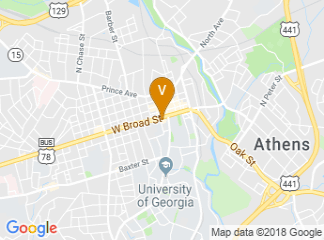 map of Holiday Inn Athens-University Area