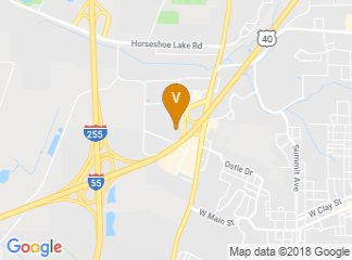 map of DoubleTree by Hilton Hotel Collinsville - St. Louis
