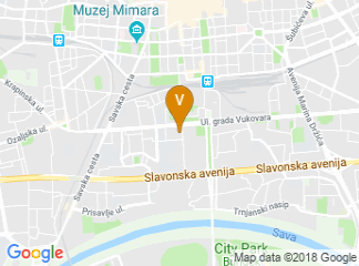 map of Hotel International Zagreb