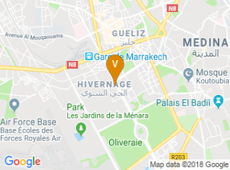 map of Ryad Mogador Menara Hotel & SPA