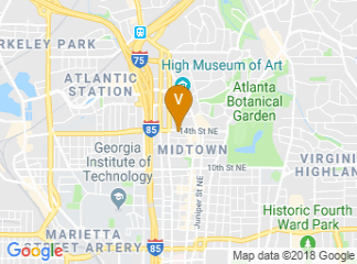 map of Atlanta Marriott Suites by Marriott Midtown