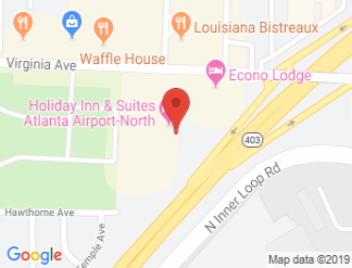map of Holiday Inn Atlanta Airport-North