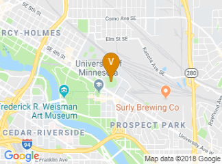 map of TCF Bank Stadium