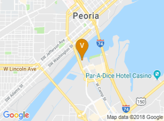 map of Embassy Suites by Hilton East Peoria Riverfront Hotel & Conference Center