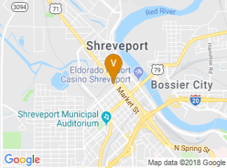 map of Hilton Shreveport