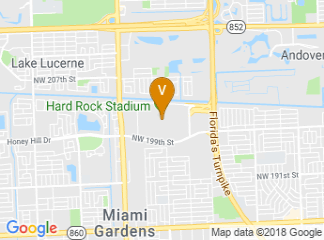 map of Hard Rock Stadium