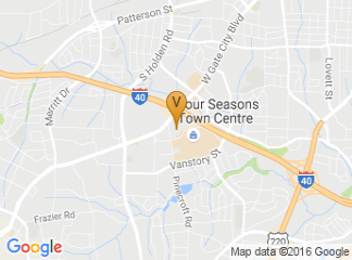 map of Sheraton Four Seasons/Koury Convention Center