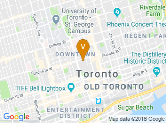 map of DoubleTree by Hilton Hotel Toronto Downtown