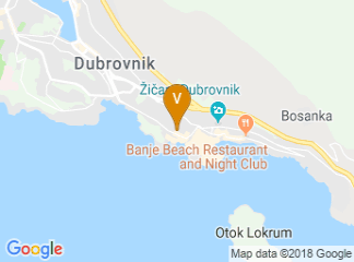 map of Hilton Imperial Dubrovnik