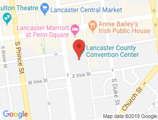 map of Lancaster County Convention Center