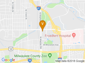 map of Crowne Plaza Milwaukee West