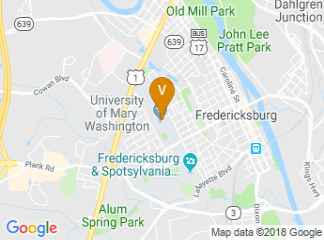 map of University of Mary Washington