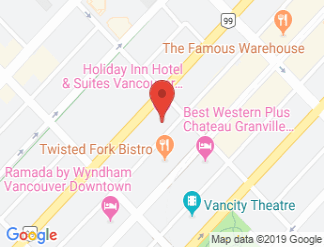 map of Holiday Inn Hotel & Suites Vancouver Downtown