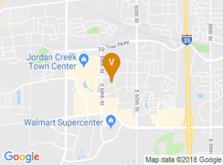 map of Hilton Garden Inn West Des Moines