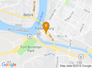 map of The Blennerhassett Hotel