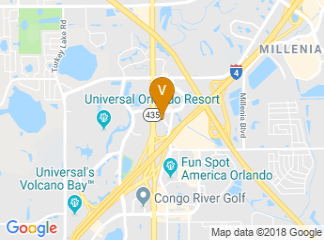 map of Holiday Inn Hotel & Suites Across From Universal Orlando