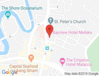 map of Bayview Hotel Melaka