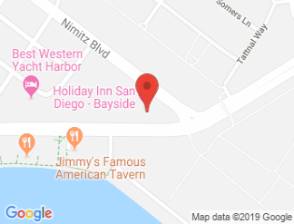 map of Holiday Inn San Diego - Bayside