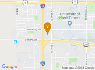 map of Hilton Garden Inn Grand Forks-UND