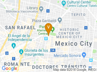 map of Hilton Mexico City Reforma