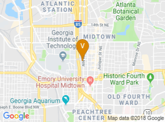 map of Georgia Tech Hotel & Conference Center
