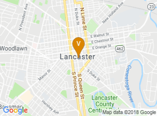 map of Lancaster Marriott at Penn Square