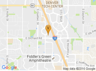 map of Doubletree Hotel Tech Center