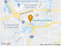 map of Hampton Coliseum