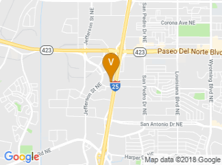map of Albuquerque Marriott Pyramid North