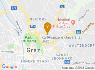 map of Karl-Franzens-University Graz
