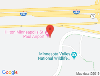 map of Hilton Minneapolis St. Paul Airport Mall of America