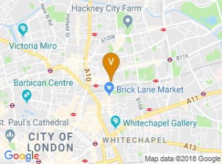 map of The Brick Lane Gallery