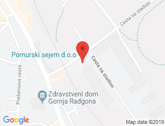 map of Pomurski sejem - podjetje za organizacijo sejmov, razstav in prireditev d.d., Gornja Radgona