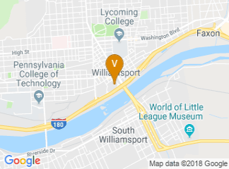 map of Holiday Inn Williamsport