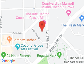 map of The Ritz-Carlton Coconut Grove, Miami