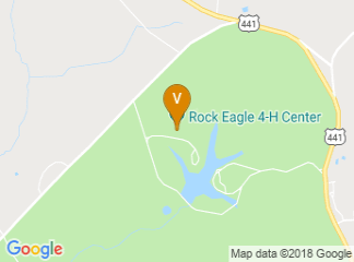 map of Rock Eagle 4-H Center