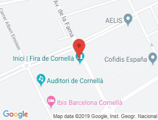 map of Fira de Cornella