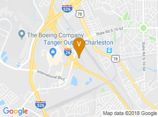 map of Charleston Plaza Hotel