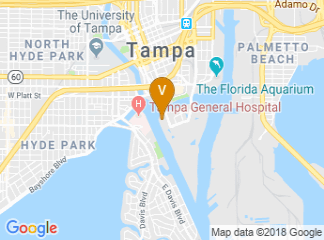 map of The Westin Tampa Harbour Island