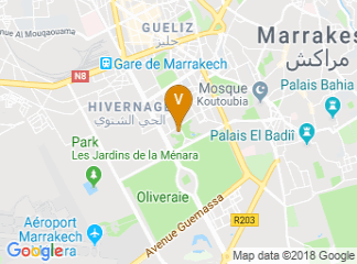 map of El Andalous Hotel Lounge & Spa