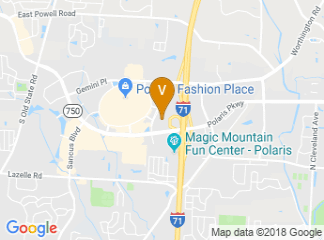 map of Hilton Columbus/Polaris
