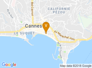 map of JW Marriott Cannes