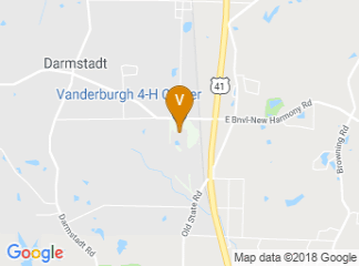 map of Vanderburgh 4-H Center
