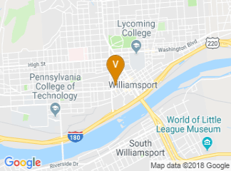 map of The Genetti Hotel & Suites