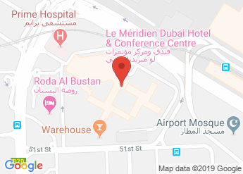 map of Le Méridien Dubai Hotel & Conference Centre
