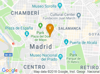 map of Official College of Architects of Madrid