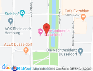 map of interContinental Dusseldorf