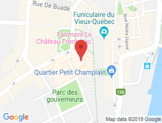map of Fairmont Le Chateau Frontenac