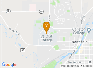 map of St. Olaf College